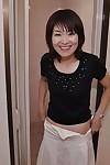 Sassy asian MILF with tiny tits Miki Ando undressing and taking shower