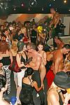 Raunchy ladies have a fervent sex orgy with horny lads at the drunk party