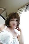Lovely asian MILF Reiko Kawahara gets naked and enjoys pussy licking