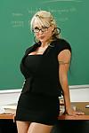 Teacher milf Holly Halston is playing with her lovely anal hole