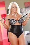 Milf fatty Alura Jenson reveals her big tits while undressing