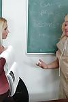 Ample-breasted blonde teacher has some hardcore fun with her nasty hung student