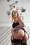 Milf pornstar Kayla Green reveals her succulent big tits and firm ass