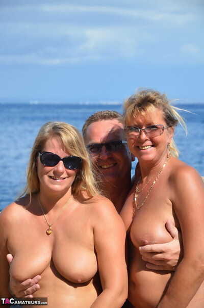 Heavy as was born Stunning Susi indulging doggy position in sizzling beach threesome