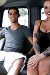 Punk christy mack has intercourse two chaps in the bangbus