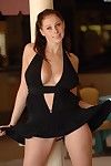 Gianna michaels busts out her big milk cans in her adult baby black dress