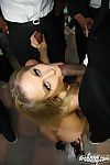 Julia ann gets completely covered by heavy facial cumshots