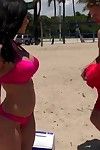 Busty milf kendra long for picked up at a miami beach