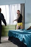 Handcuffed housewife Dani Daniels is coercive to suck and fuck a ebony cock