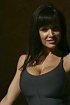 büyük memeli porno milf Lisa Ann gösterir onu terli vücut sırasında bu zaman bu Banyo