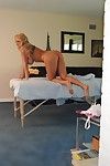 Damp pretty with a big gazoo Alanah Rae getting naked for a massage