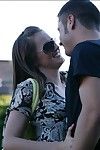 Shameless hottie Tori Brown giving a unbelievable blowjob in the street