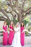 Perfect lesbian wedding with raunchy girls