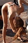 Dolce Amy Reid Lavaggio un Auto in Il suo Bikini