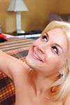 Blonde lass with big breasts drills her neighbor