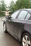 diciotto anno vecchio russo prostituta ottiene gangbanged per il 1st time!