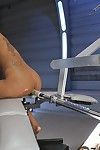Theres a girl on the end of that robot cock and shes cumming