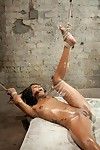 Untamed unconventional babe gets owned in waste and pussy in bondage