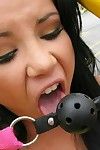 Cute dark hair youthful squirting and astonishingly
