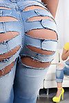 Mädchen verarscht jeans in mmf Ficken Pics