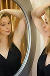 Sunny lane shows off her booty in the mirror