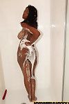 Nyomi banxxx is all wet and soapy in the shower she wants you to notice her fuck