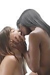 Perspired interracial copulation with dualistic lesbian cuties capri anderson and ana foxxx