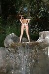 Bikini girl capri anderson swells fur pie lower than waterfall