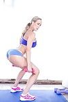 sexy lasses Brandi Liebe und ashley feuert fuckes in die Fitness-Studio