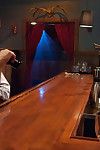 Katie kox plows up at a bar where business has been slow and specie is short. a weal