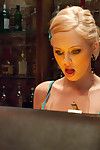 Katie kox plows up at a bar where business has been slow and specie is short. a weal