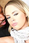 Katie kox gets her wet crack pressed with a ebon guy\'s dick water