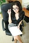 Perspired office dear sativa rose working over time