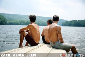 Zach, Asher and Levi have a threeway