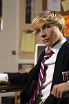 Smooth aurous hottie Jessie Montgomery is the hunt down twink to model his Helix Academy uniform. The school boy s uniform must have been itchy because Jessie strips down piece by piece until he is in his birthday suit. He has cute twink Jamie Sanders hel