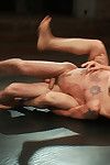 The thrilling conclusion of DJ with an obstacle addition of Steve Sterling wrestle to an obstacle sex in Naked Kombat.