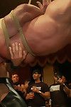 Kris Caber gets ordinary and abused at the end of one\'s tether 200 simmering men at Folsom weekend party.