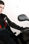 Uniforms: Brit Beauty Gets A Bike-Based Fuck Courtesy be proper of Rudy Valentino s Thick, Meaty Dick!