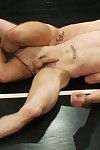 A bodybuilder and a hot stud fight for total domination. Winner will celebrate with a victory fuck... loser will have his hole pounded everywhere humiliation.