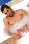 Alexander doesn t need another supplicant to satisfy him. This hot brazilian is a fan of solo play and stretches his ass with a hot dildo in this video. Don t miss this kinky fucker in action