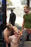 Three thugs transfer a businessman into a porn disloyal to and strip him of his manhood.