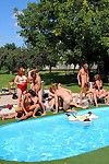 Androgynous orgy outdoors from bimaxx
