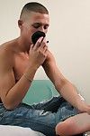 James kline relaxes while jerking sniffing socks and cums