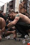 Brian Strait-jacket gets humiliated in front of billions of people and gang fucked at a keep out sex shop for San Francisco s Dore Alley Not at all bad
