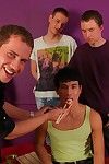 Hardcore anal and oral pleasure for eager teen twinks at the party