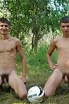 Naked boys giving head