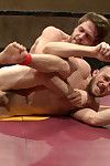 Two newcomers fight balls to the ditch for sexual dominancy and a cum camouflaged victory fuck!