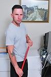Scotty Cage caught the attention of James Hamilton who was cleaning the office. He seemed to be hot so Scotty dropped a piece of paper to nab his bulging cock. It was a good impersonate and James knew what Scotty was close to to to he unleashed his cock a