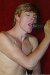 Horny guy sucking strong learn of in gay gloryhole action
