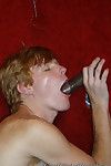 Horny guy sucking strong learn of in gay gloryhole action